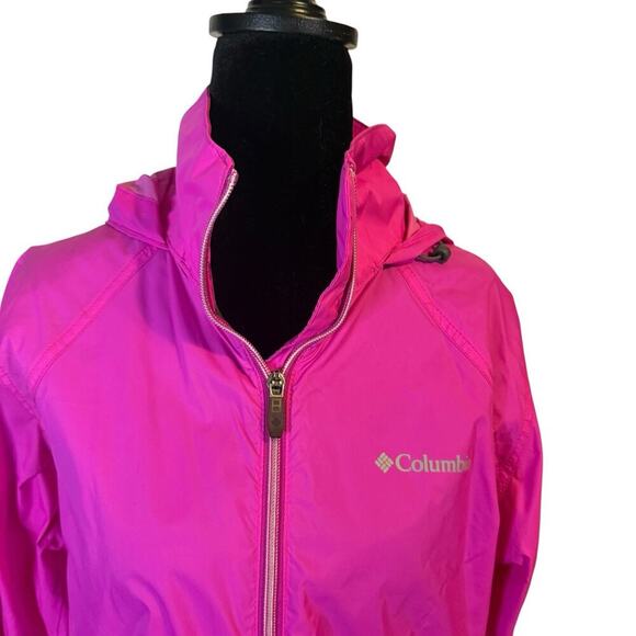 Columbia Sportswear Women’s Pink Lightweight Nylon Jacket Size M Mesh Line - Picture 2 of 9